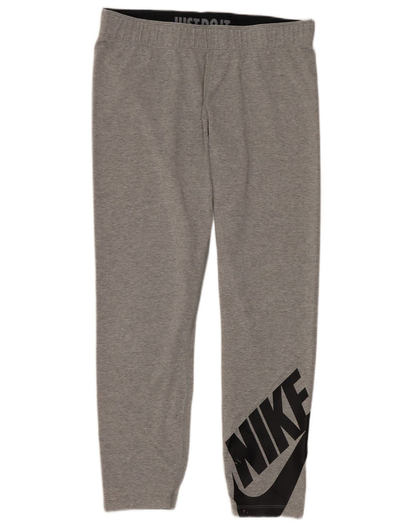 Γυναικεία γραφικά Crop κολάν Nike UK 14 Large Grey Cotton Sports