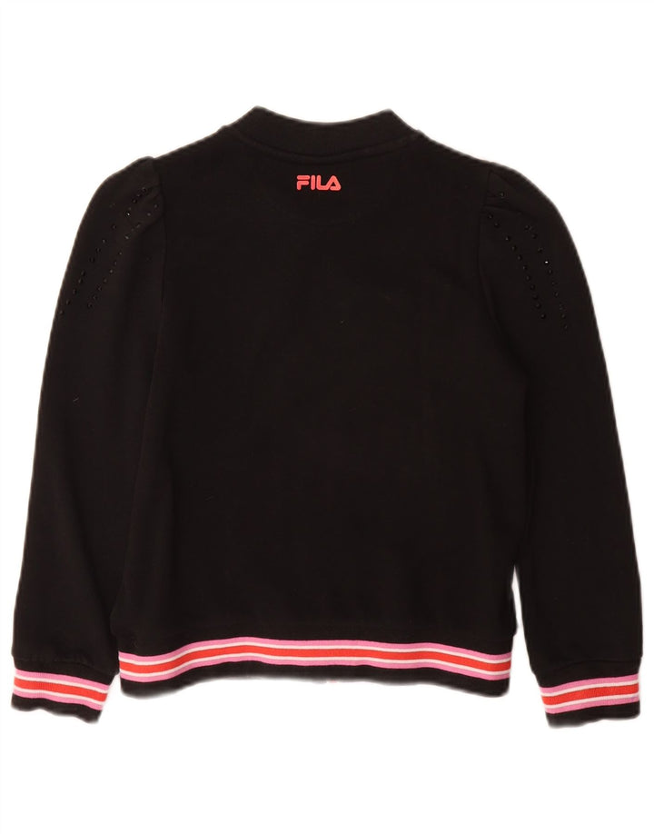 FILA Κοριτσίστικες φόρμες Top Jacket 9-10 Years Black Cotton
