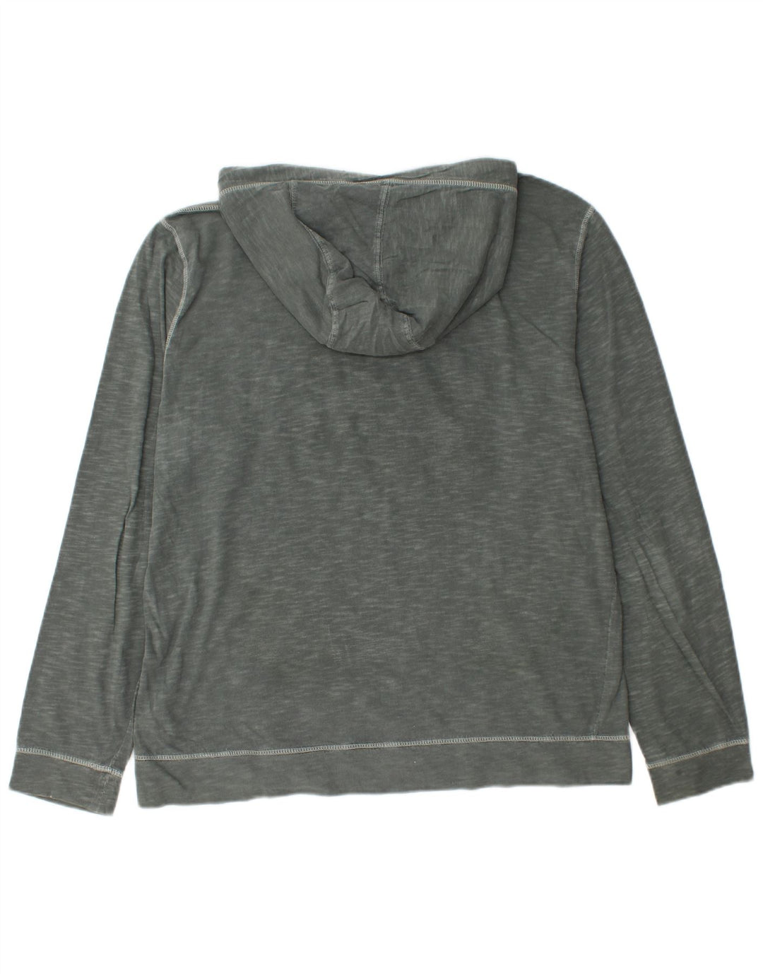 NAPAPIJRI Ανδρική κουκούλα γραφικό μακρυμάνικο μπλουζάκι μεγάλο γκρι βαμβακερό