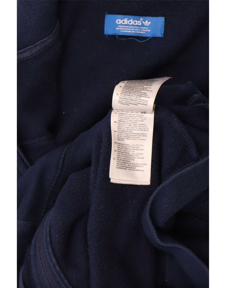 Ανδρική αθλητική φόρμα Adidas Top μπουφάν μεσαίο ναυτικό μπλε βαμβακερό