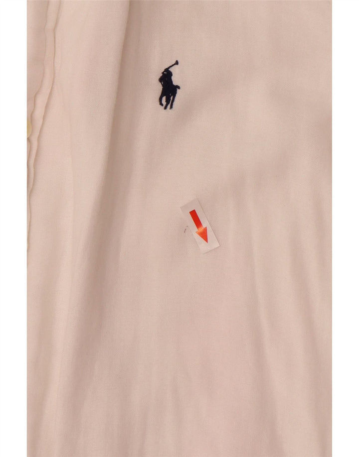 Ανδρικό πουκάμισο Ralph Lauren με μεγάλη εφαρμογή, λευκό βαμβακερό