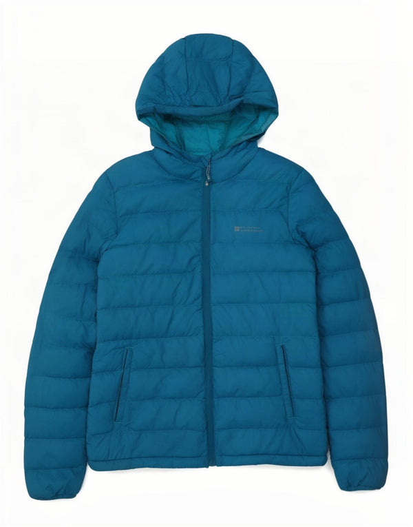 Mountain Warehouse Γυναικείο μπουφάν με κουκούλα UK 8 Small Blue Nylon