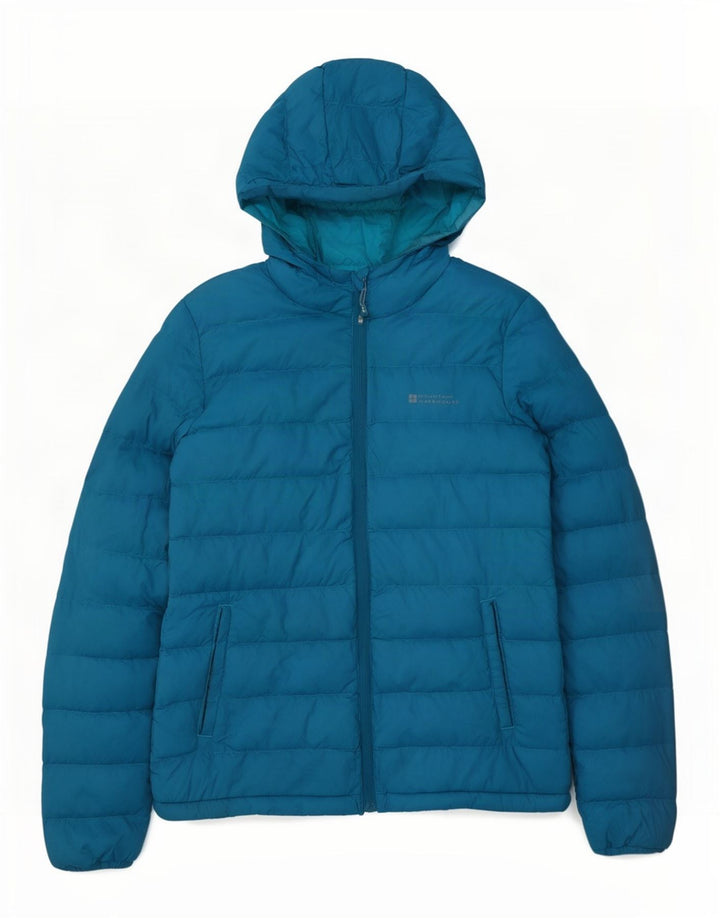 Mountain Warehouse Γυναικείο μπουφάν με κουκούλα UK 8 Small Blue Nylon