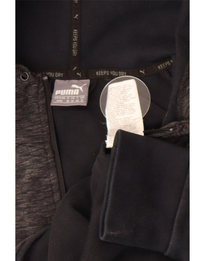 Γυναικείο πουλόβερ Puma με φερμουάρ UK 12 Βαμβακερό μεσαίο γκρι