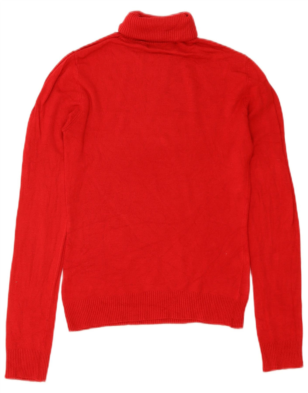 Zara Γυναικείο πουλόβερ με ρολό λαιμόκοψη UK 10 Small κόκκινο