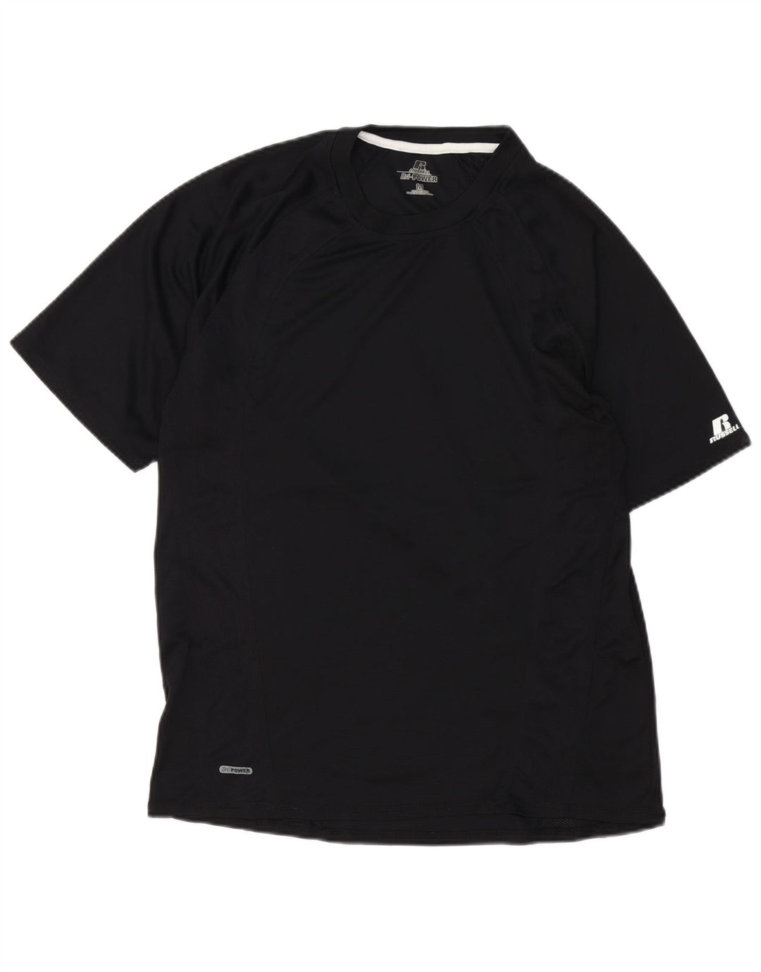 Ανδρικό T-Shirt RUSSELL ATHLETIC Τοπ μεσαίου μαύρου πολυεστέρα