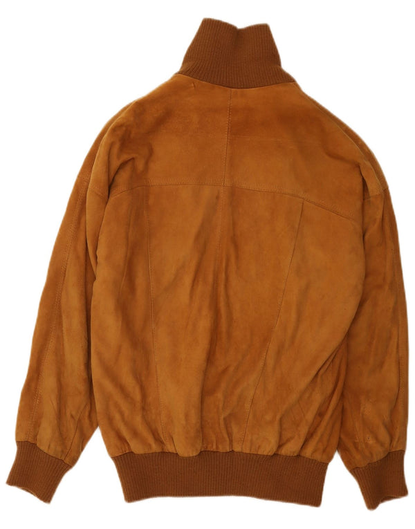 Penelope Mens Suede Bomber Jacket IT 44 XS Brown