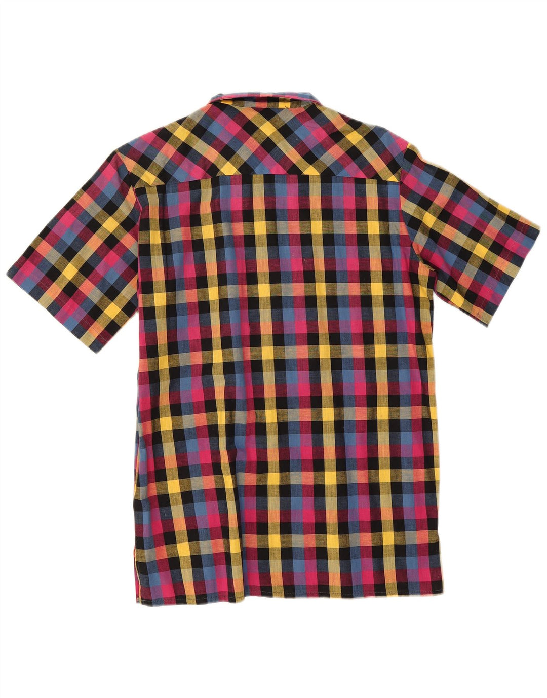 Ανδρικό κοντομάνικο πουκάμισο Wrangler 37 14 1/2 Small πολύχρωμο Gingham