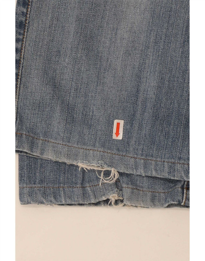 Levi's Mens 501 Distressed Straight Jeans W30 L29 Μπλε βαμβακερό