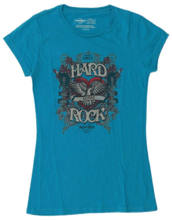 Hard Rock Cafe Γυναικείο T-Shirt γραφικό Βενετία 12 μεσαίο μπλε βαμβακερό