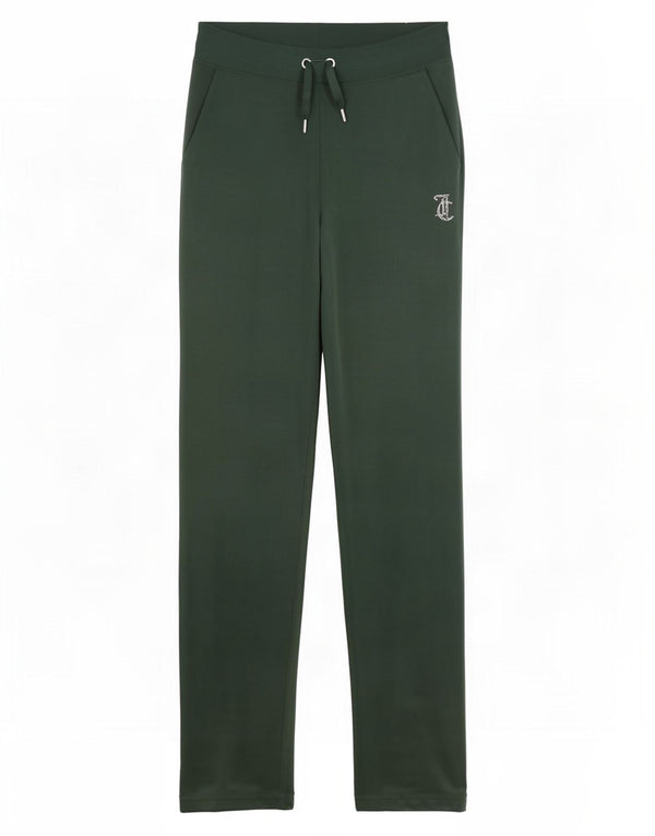 Juicy Couture Γυναικεία γραφική βελούδινη φόρμα παντελόνια UK 10 Small Green