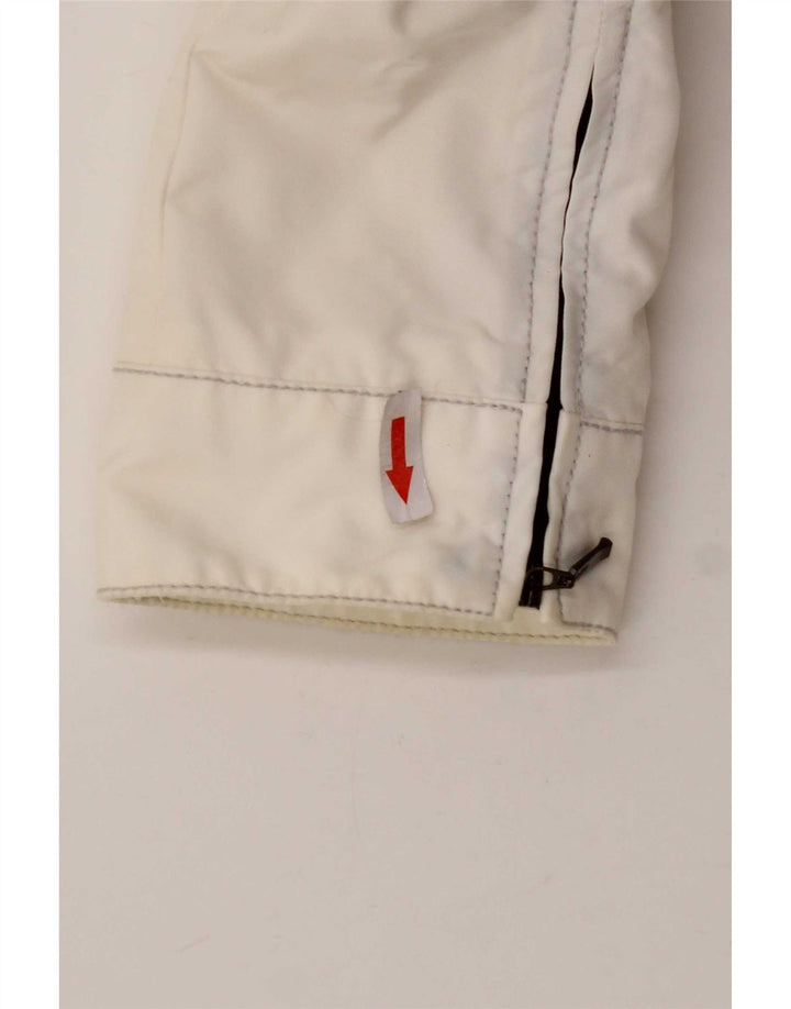 Refrigiwear Γυναικείο μπουφάν βροχής με κουκούλα UK 12 μεσαίο λευκό πολυαμίδιο
