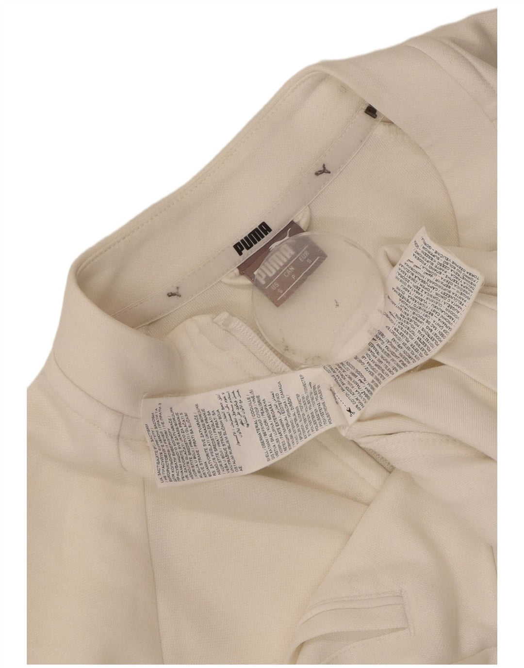 Γυναικεία φόρμα Puma Crop Oversized Top Jacket UK 10 Small White Polyester