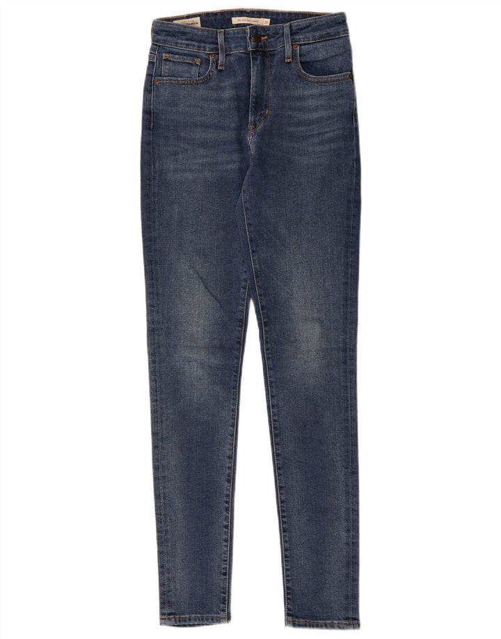 LEVI'S Γυναικείο 721 Ψηλό Skinny Jeans W26 L30 Μπλε βαμβακερό