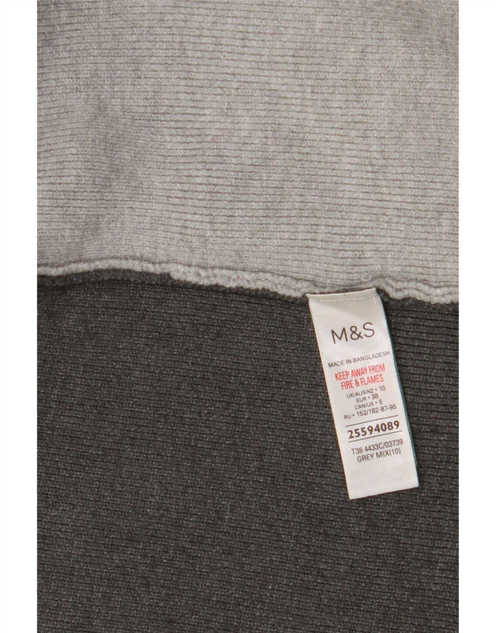 Marks & Spencer Γυναικείο πουλόβερ Longline Cardigan UK 10 Small Grey