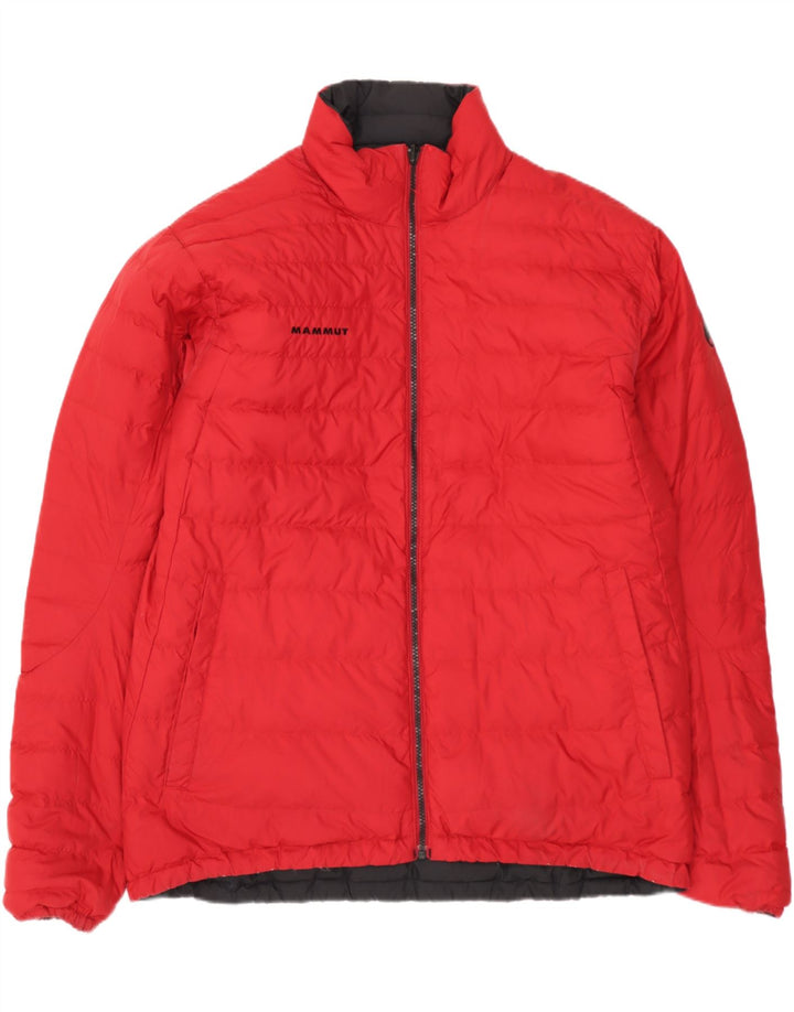 Mammut Ανδρικό αναστρέψιμο μπουφάν με επένδυση UK 40 μεγάλο μαύρο πολυεστέρα