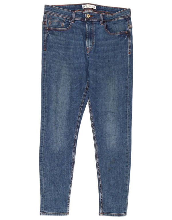 Zara Γυναικείο Skinny Jeans EU 42 Large W32 L27 Μπλε βαμβακερό
