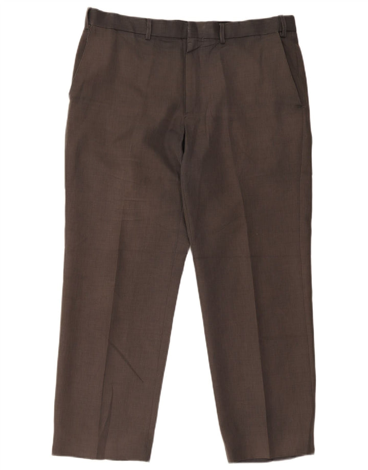 Marks & Spencer Ανδρικό ίσιο παντελόνι Chino W36 L29 Γκρι Πολυεστέρας
