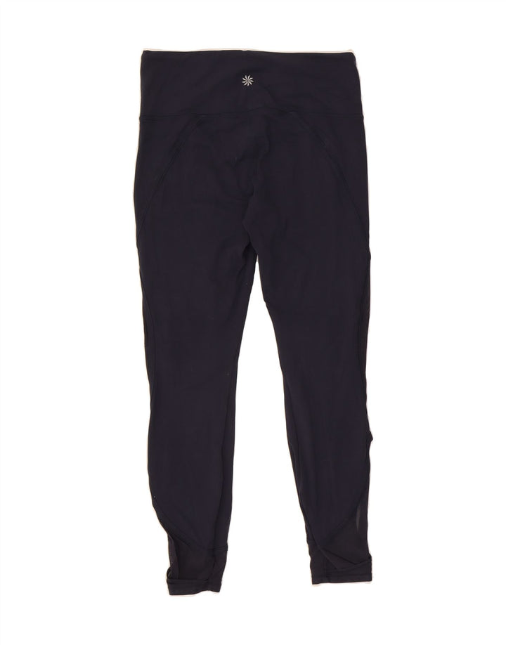 ATHLETA Womens Leggings UK 10 Small Navy Blue Polyester Vintage Athleta and Second-Hand Athleta from Messina Hembry 