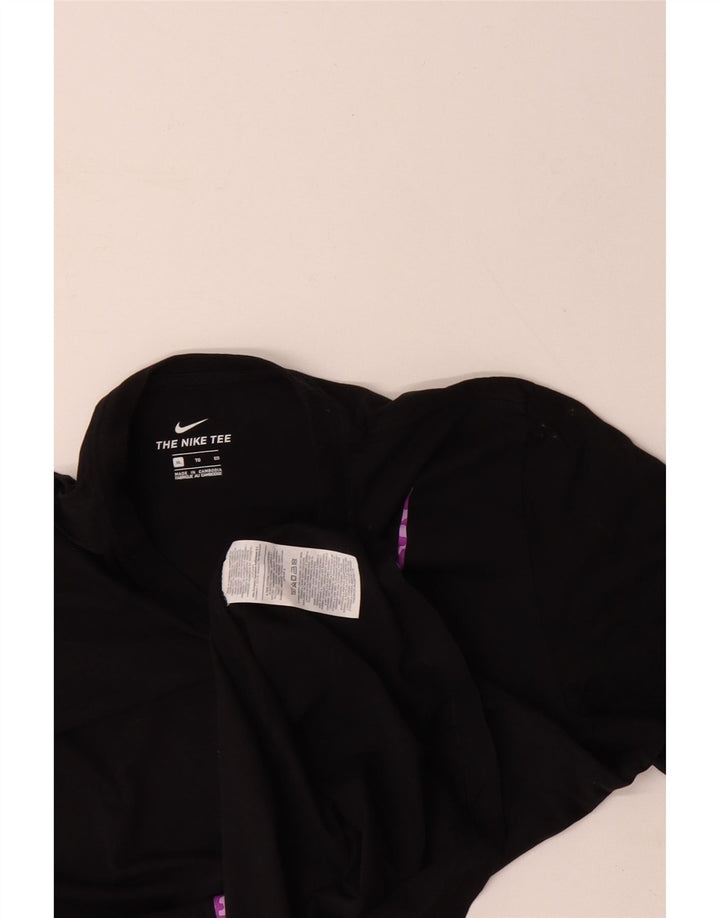 Ανδρικό γραφικό μπλουζάκι NIKE τοπ XL μαύρο βαμβακερό