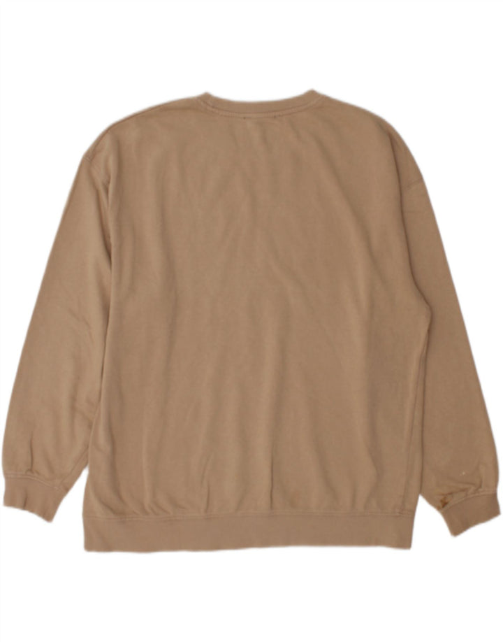 Zara Ανδρικό Φούτερ Jumper Μικρό Μπεζ Βαμβακερό