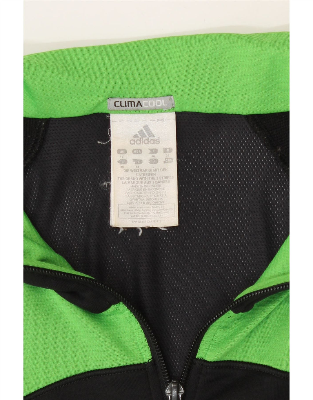 Adidas Γυναικεία φόρμα Climacool Top Jacket UK 12 Medium Black Colourblock
