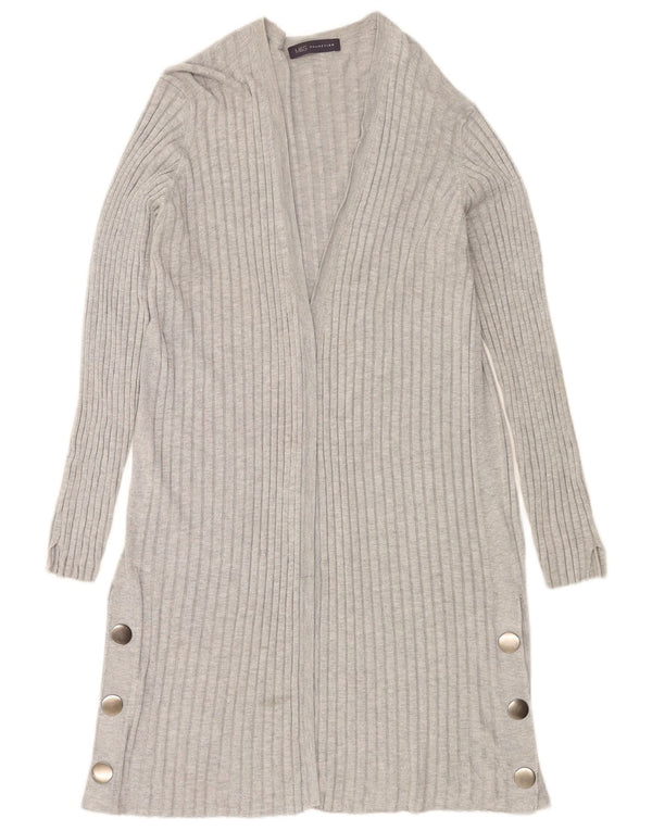 Marks & Spencer Γυναικείο πουλόβερ Longline Cardigan UK 14 Medium Grey