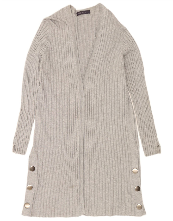 Marks & Spencer Γυναικείο πουλόβερ Longline Cardigan UK 14 Medium Grey
