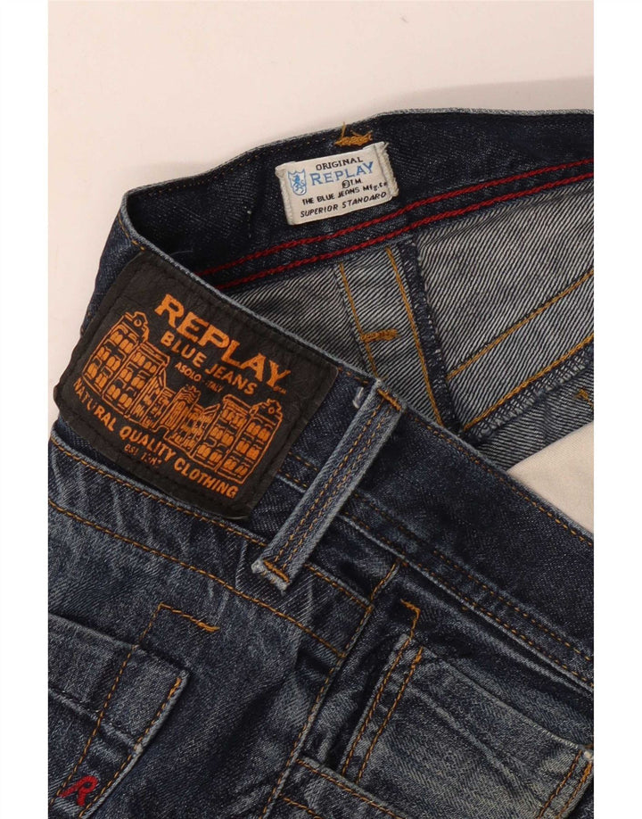 Replay Ανδρικό ίσιο τζιν W32 L30 Navy Blue