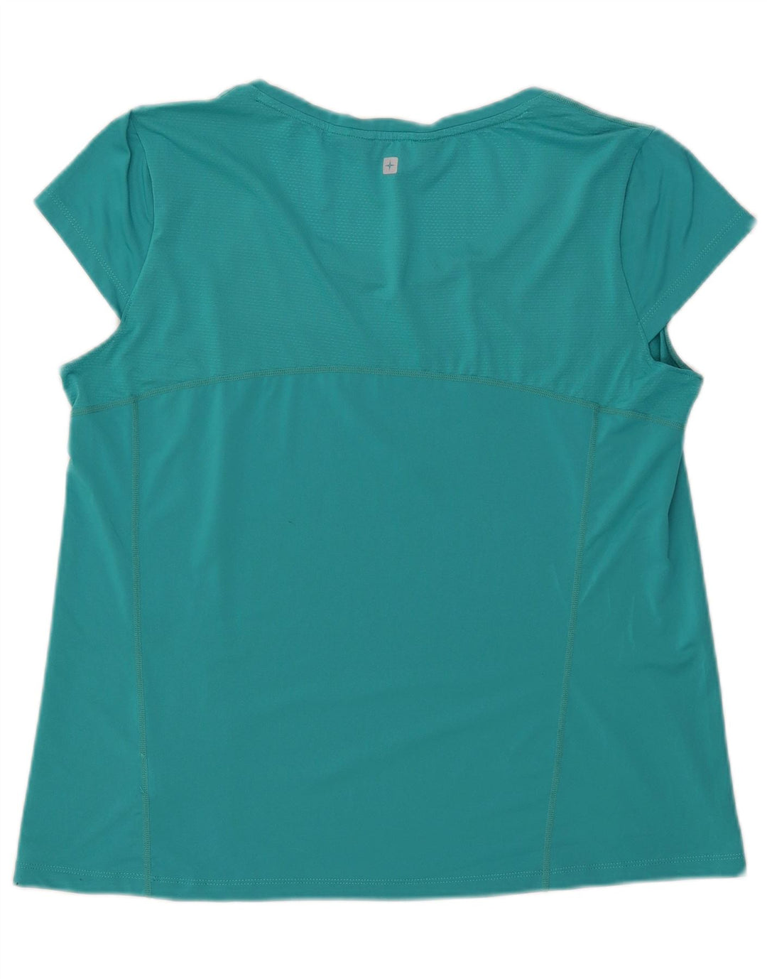 Mountain Warehouse Womens T-Shirt Top UK 18 XL Turquoise Polyester