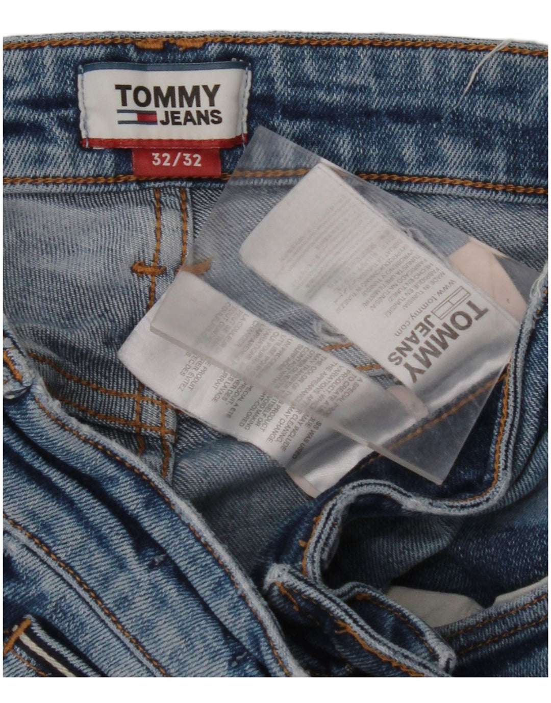 TOMMY HILFIGER Ανδρικό τζιν ίσιο W32 L32 Μπλε βαμβακερό