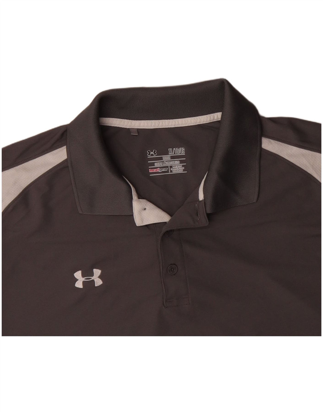 Ανδρικό Heat Gear Polo πουκάμισο UNDER Armour XL Grey Colourblock Polyester