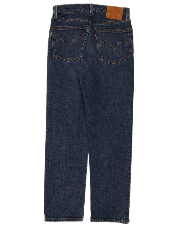 Levi's Womens 501 Straight Jeans W24 L26 Blue Cotton