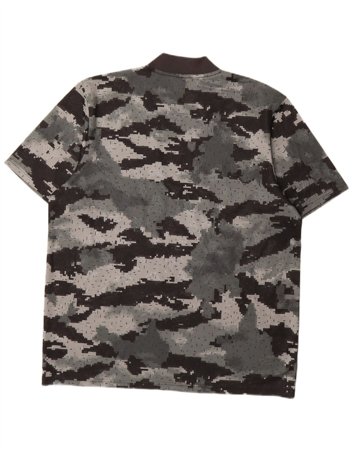 Ανδρικό γραφικό T-Shirt ADIDAS Top Medium Grey Camouflage Polyester
