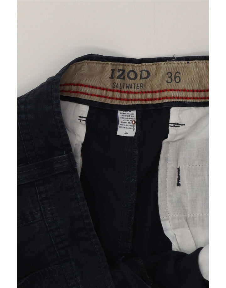 Ανδρικό σορτς Chino Salt Water IZOD W36 Large Navy Blue από βαμβάκι