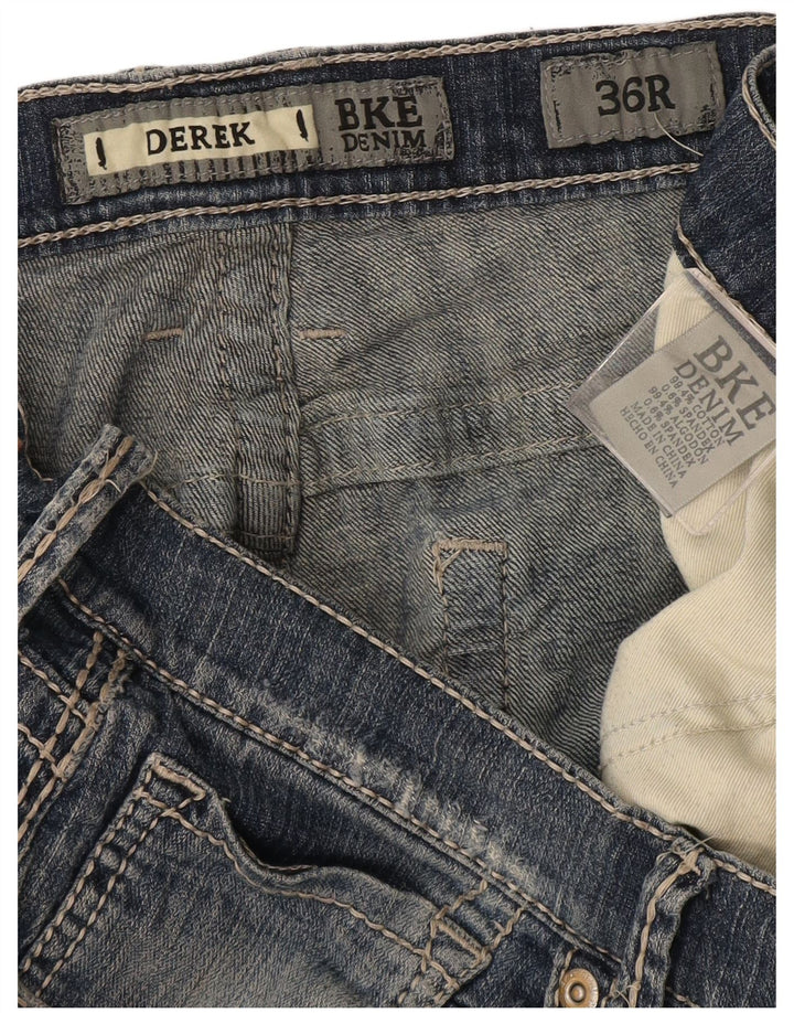 BKE Ανδρικό τζιν Derek Bootcut W36 L31 Navy Blue Cotton