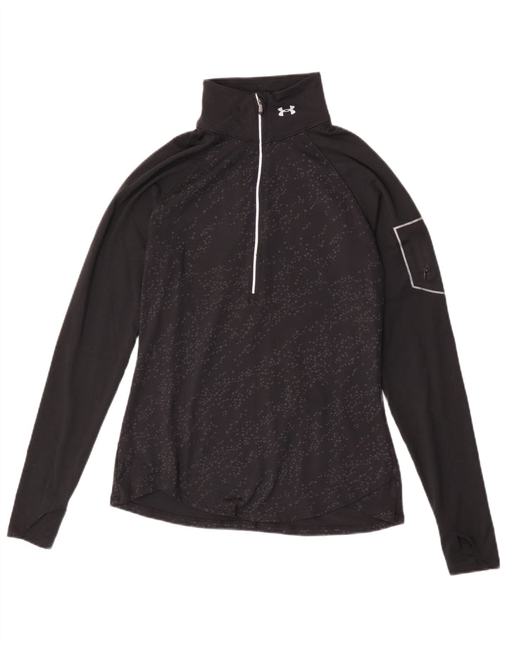 Under Armour Γυναικεία φόρμα πουλόβερ Top UK 12 Medium Black Spotted