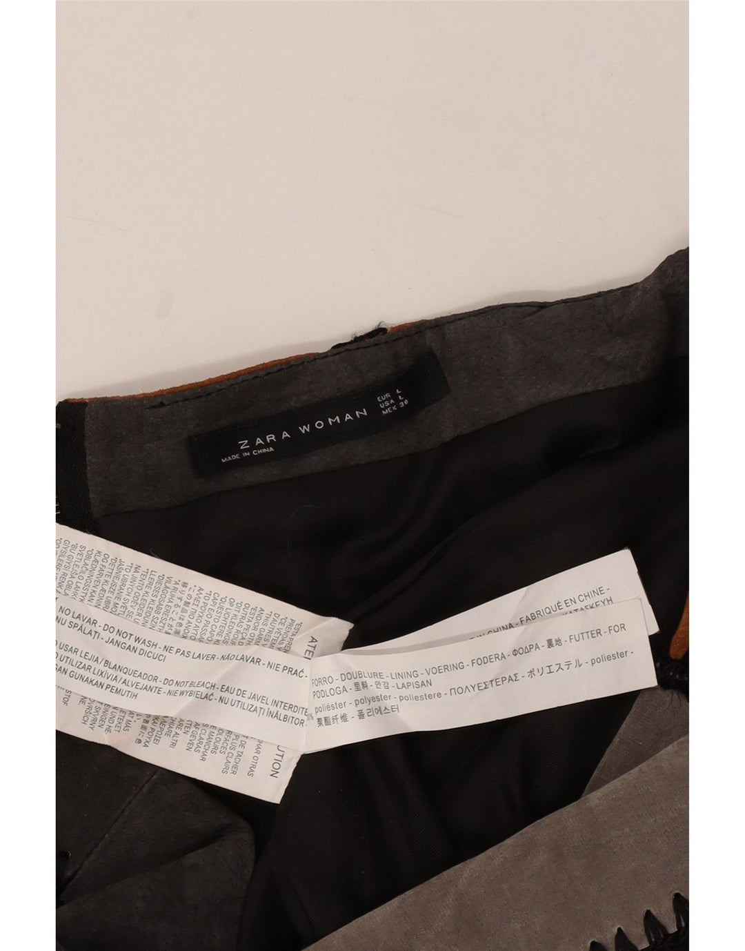 Zara Γυναικεία Μίνι Φούστα Μεγάλη W30 Πολύχρωμη Colourblock Πολυεστέρας