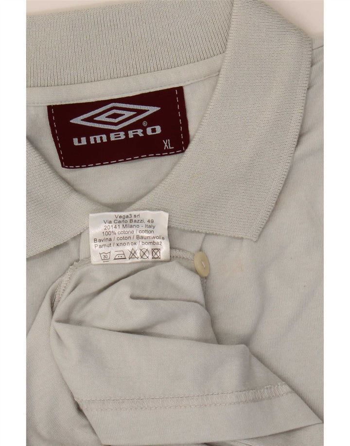Ανδρικό πουκάμισο Umbro Graphic Polo XL Γκρι βαμβακερό