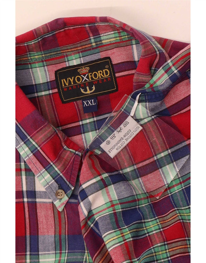 Ανδρικό πουκάμισο Ivy Oxford 2XL πολύχρωμο βαμβακερό καρό