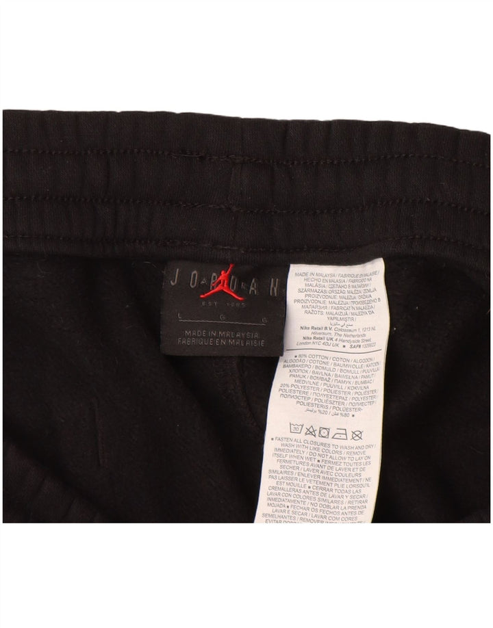 JORDAN Ανδρική φόρμα γυμναστικής Paris Graphic Παντελόνι Joggers Μεγάλο Μαύρο Βαμβακερό