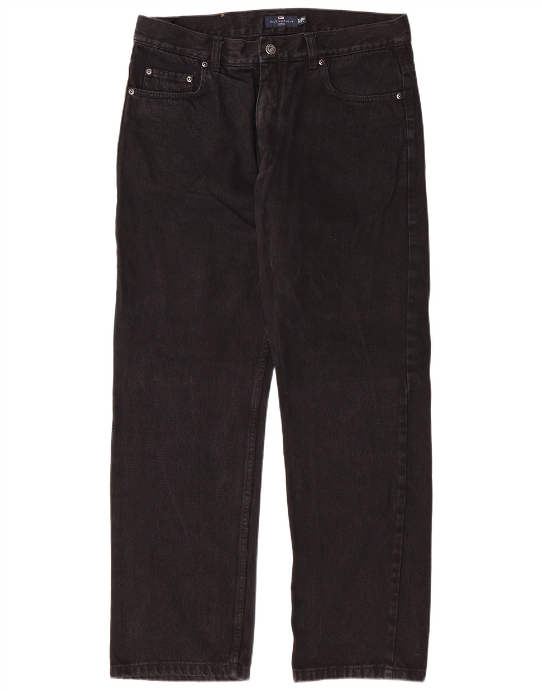 MARKS & SPENCER Ανδρικό μπλε Harbor Straight Jeans W36 L31 Black Classic