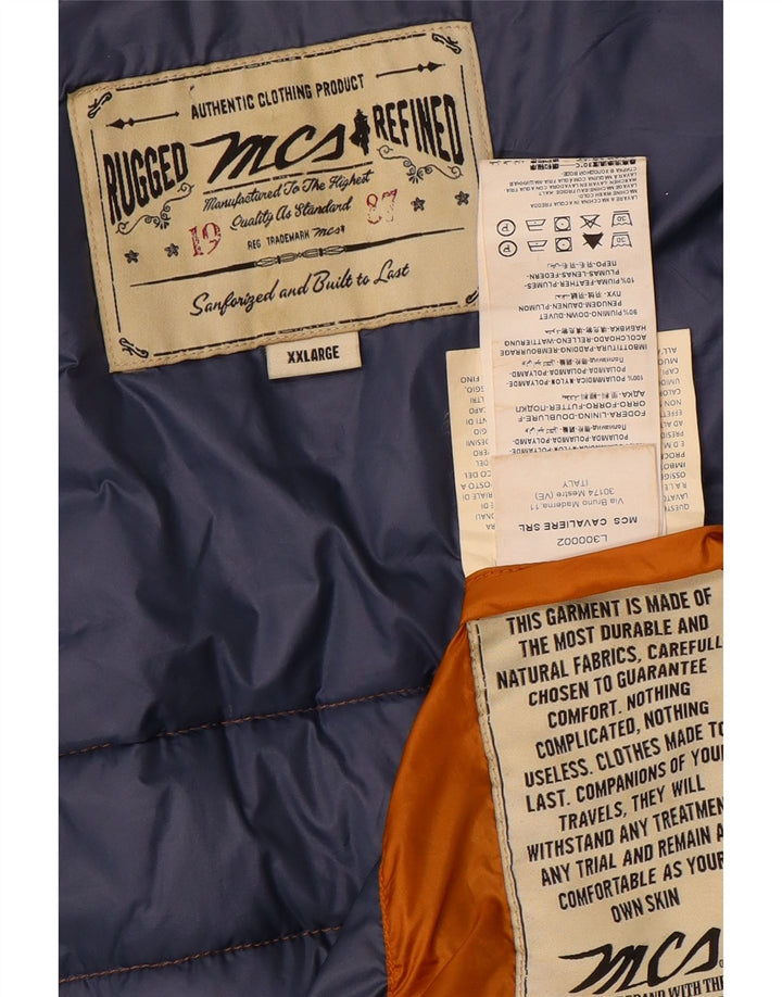 Marlboro Classics ανδρική επένδυση Gilet UK 44 2XL καφέ πολυαμίδιο