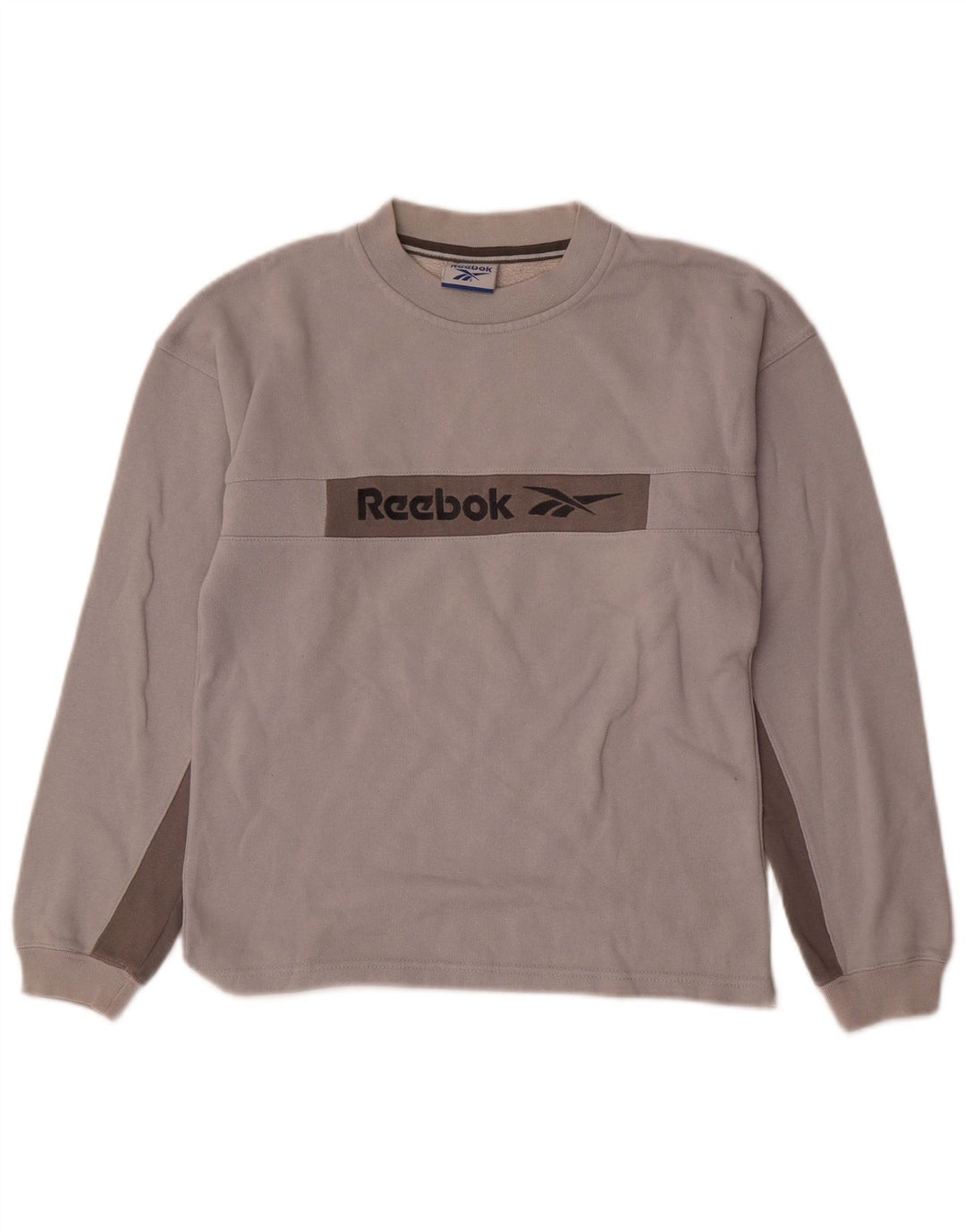 Γραφικό φούτερ REEBOK Boys Jumper 11-12 ετών Grey Colourblock