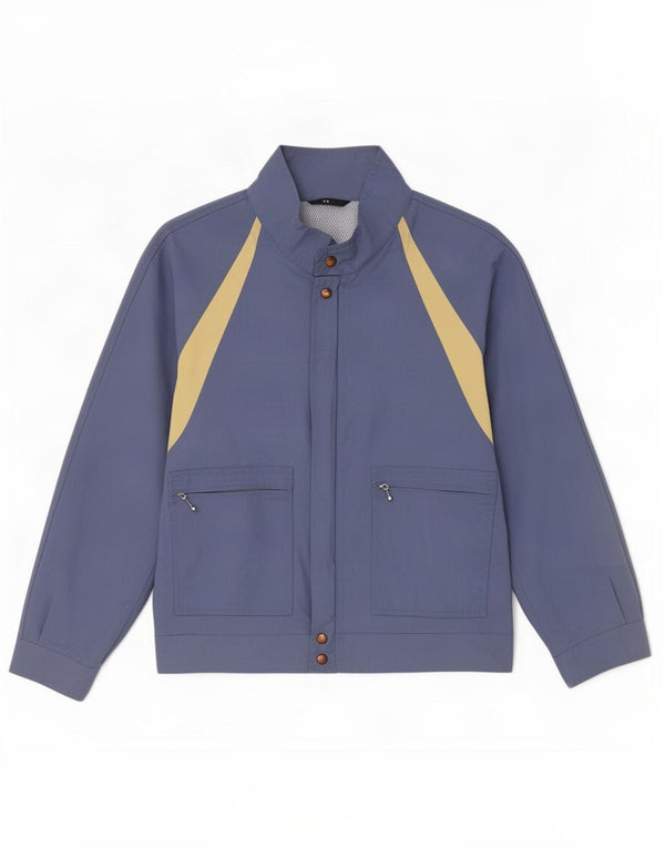 NINO Mens Rain Jacket IT 48 Medium Blue Polyester