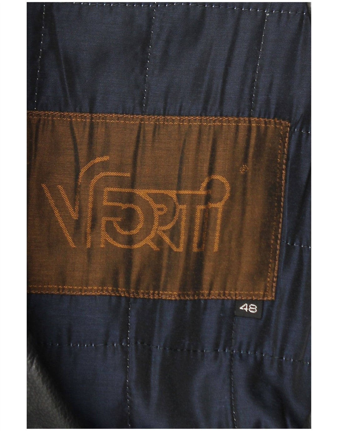 Vittorio Forti Ανδρικό Δερμάτινο Παλτό IT 48 Μεσαίο Μαύρο