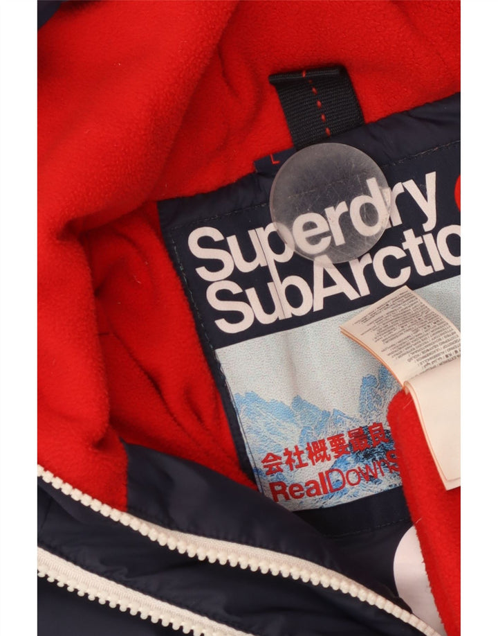 Superdry Ανδρικό Μπουφάν με Γραφικό Γραφικό Επενδυμένο UK 40 Large Navy Blue