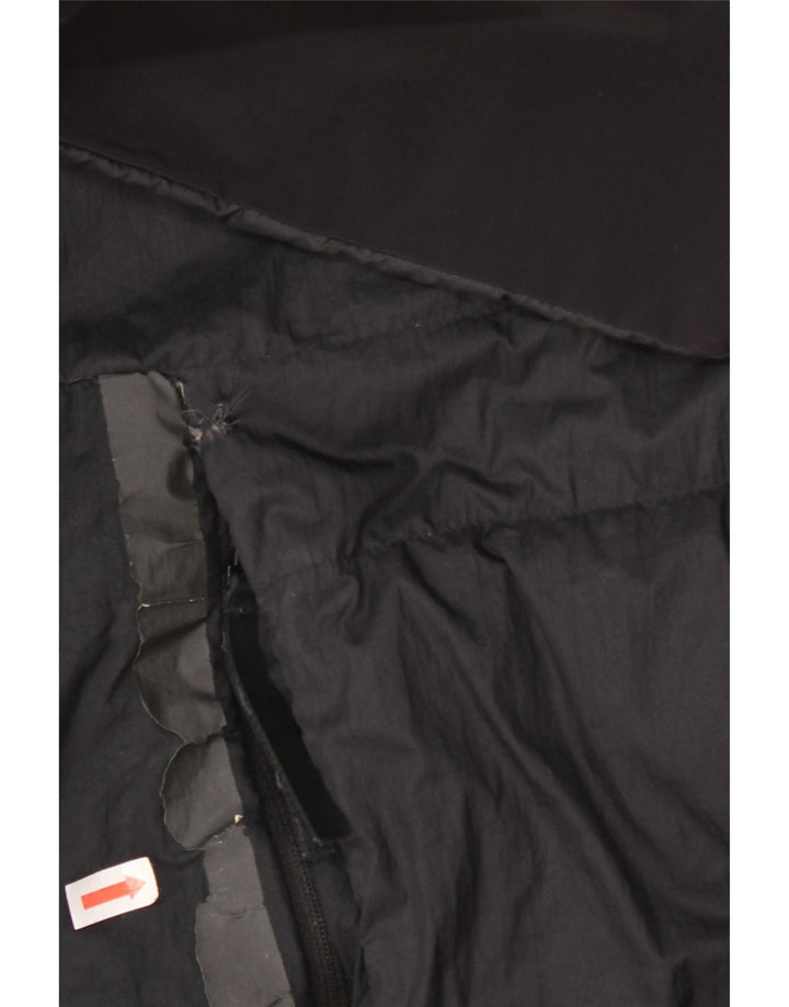 Ανδρικό παλτό Adidas με κουκούλα UK 38 Medium Black Nylon