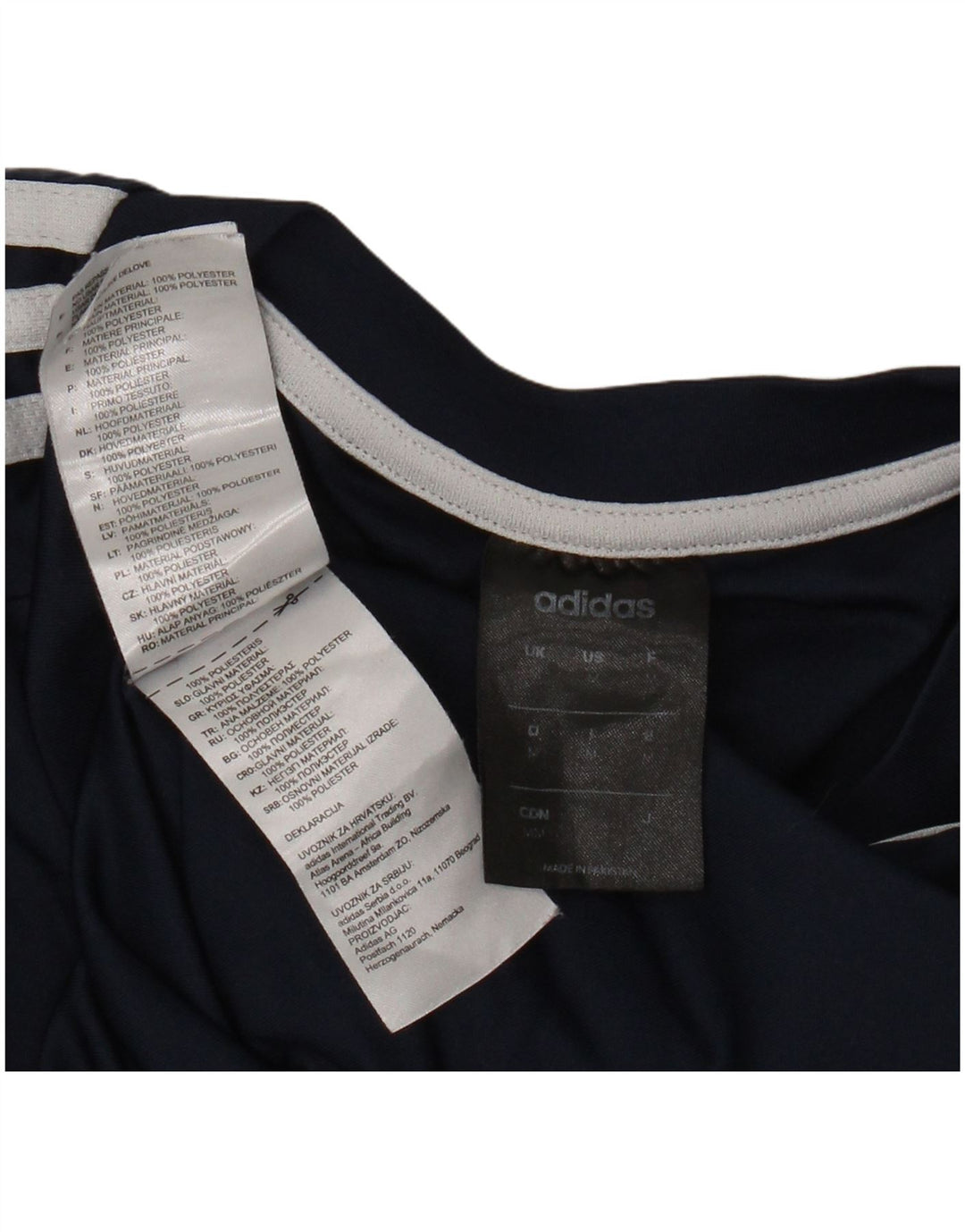 Ανδρικό T-Shirt Climalite Adidas Top Medium Navy Blue Polyester