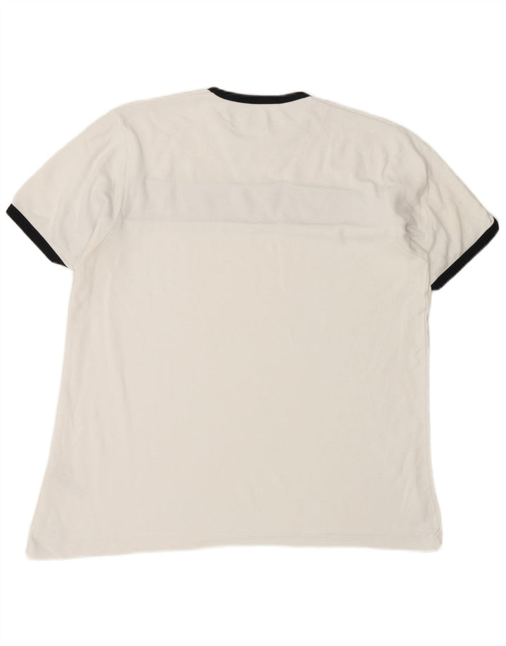 Ανδρικό T-Shirt French Connection Τοπ μεσαίο λευκό χρώμα, βαμβακερό